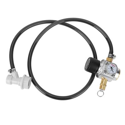 CO2 Mini Gas Regulator Level 2 Pressure Gauge with Safety Valve Fit for Sodastream