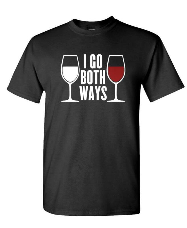 Buy I Go Both Ways Unisex Cotton TShirt Black Summer Custom Leisure Leisure Casual Loose Soft T