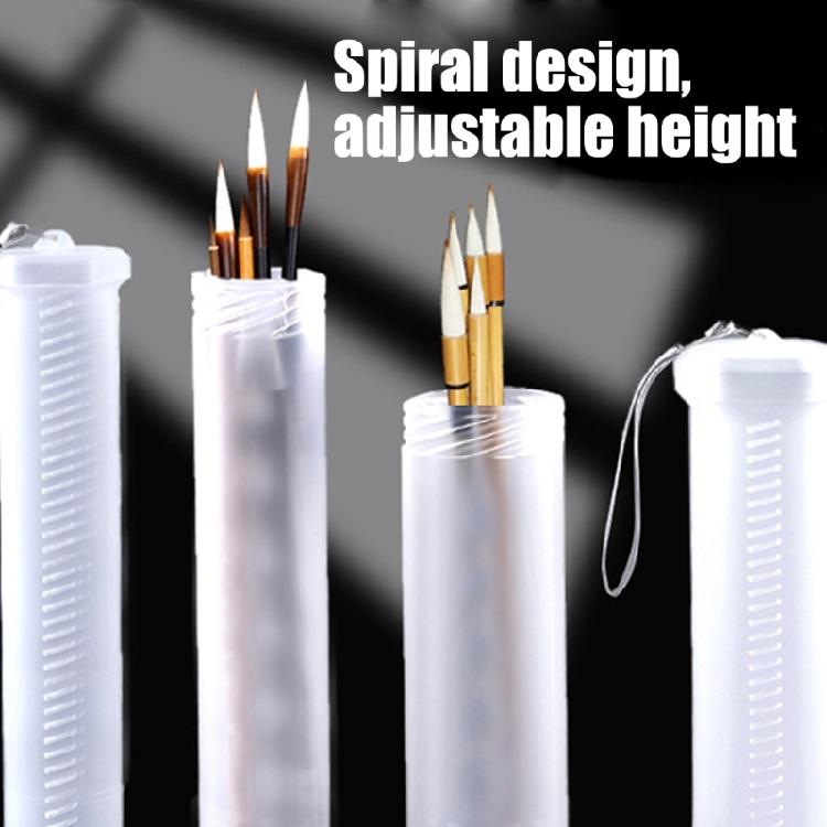 Shatterproof Plastic Writing Brush Storage With Customizable Sections For Different Sized Writing Brushes