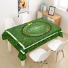 Rectangular Green Christmas Table Cloth Cover Party Tablecloth For Dining Tables Decoration Coffee Manteles Para Fiesta
