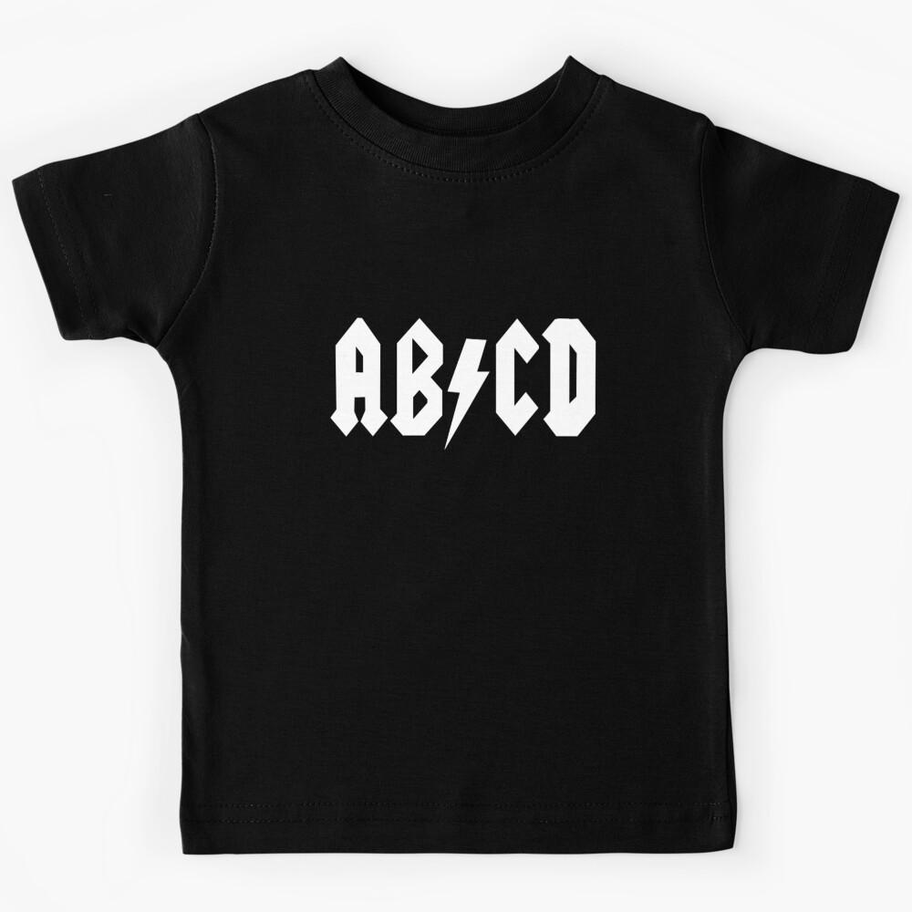 AB/CD White Kids T-Shirt 140