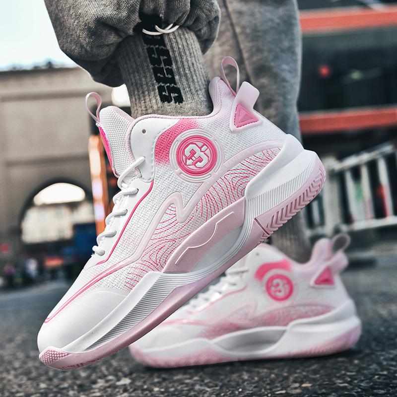 Nuevas Zapatillas de Baloncesto de Otoño Pareja Antideslizantes Y Resistentes al Desgaste Niños y Niñas Zapatillas de Combate Real Amortiguadoras Y Resistentes al Desgaste Ligeras Ma