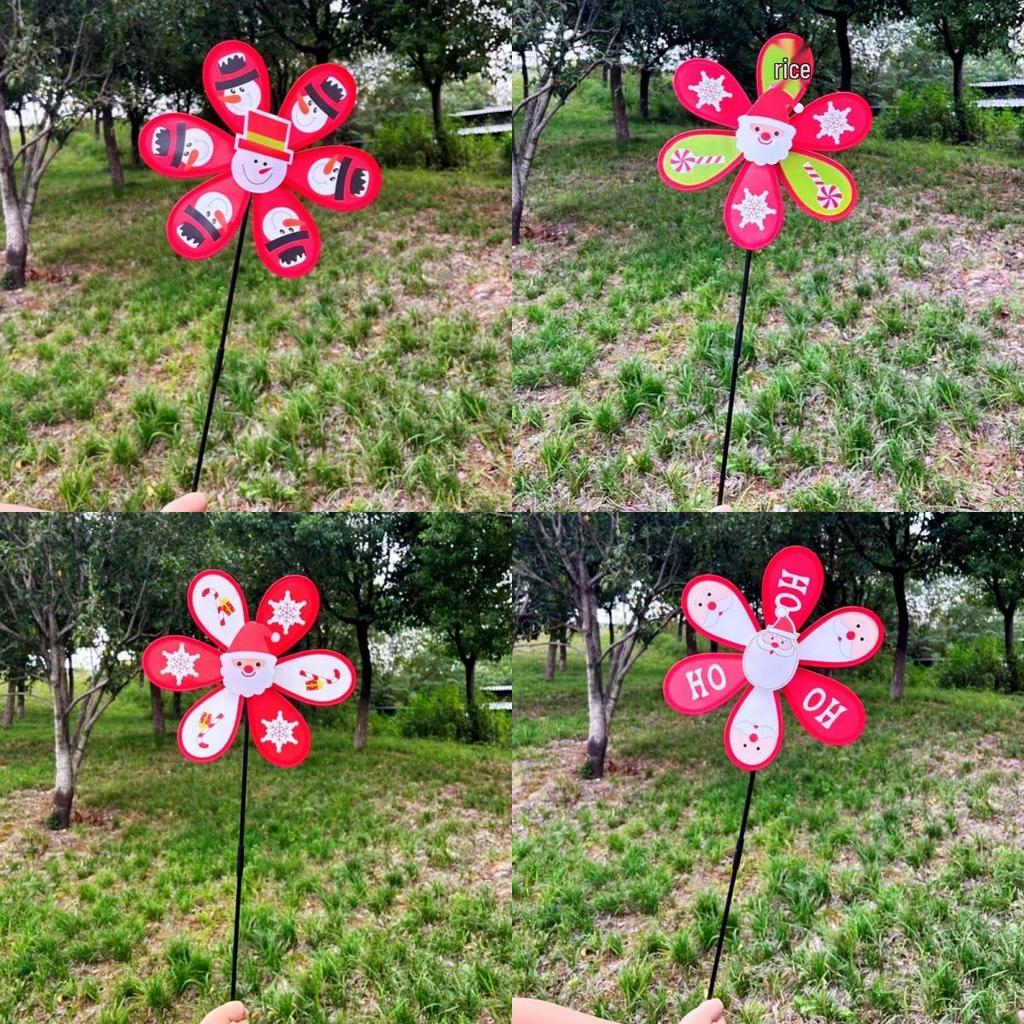 Große Doppelschichtige Weihnachts-Windmühle Outdoor-Spielzeug und Dekoration