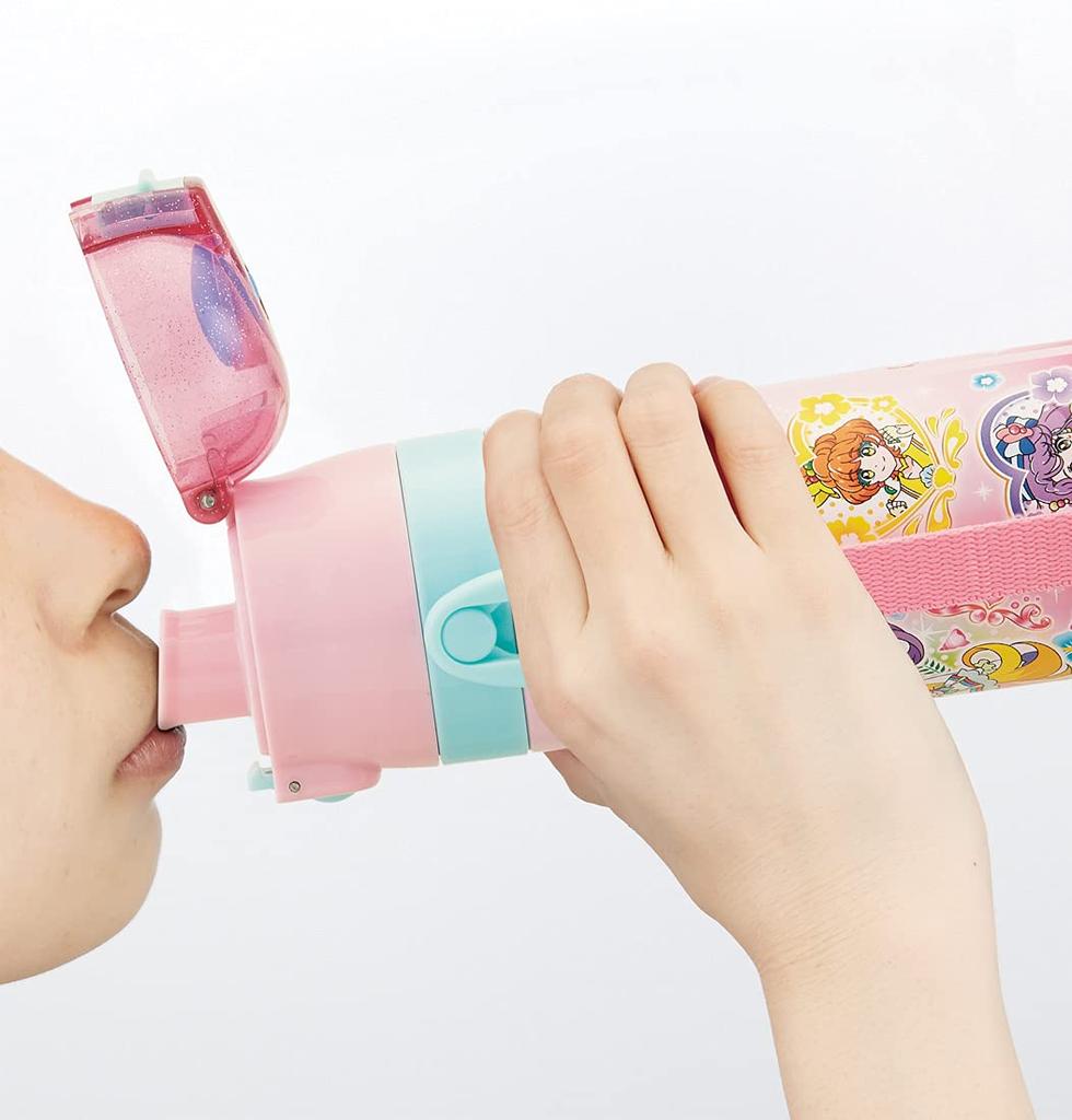 Skater Stainless Steel Water Direct Tropical PreCure for Kids' Bottle, Drinking, 470ml, Design, Girls, SDC4-A