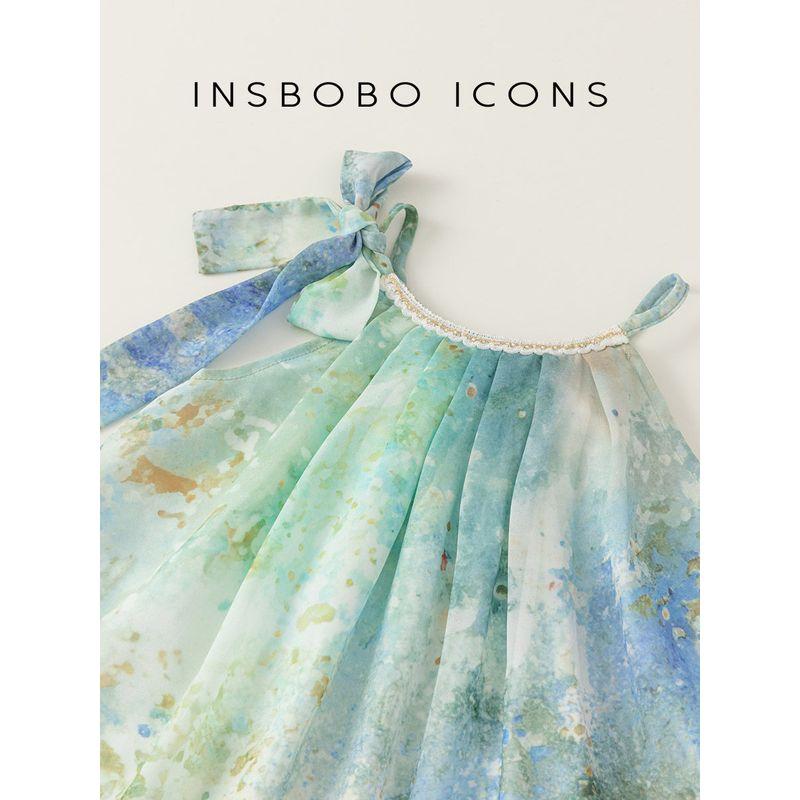 Insbobo Girl Princess Dress Sling Summer Wear Fashion