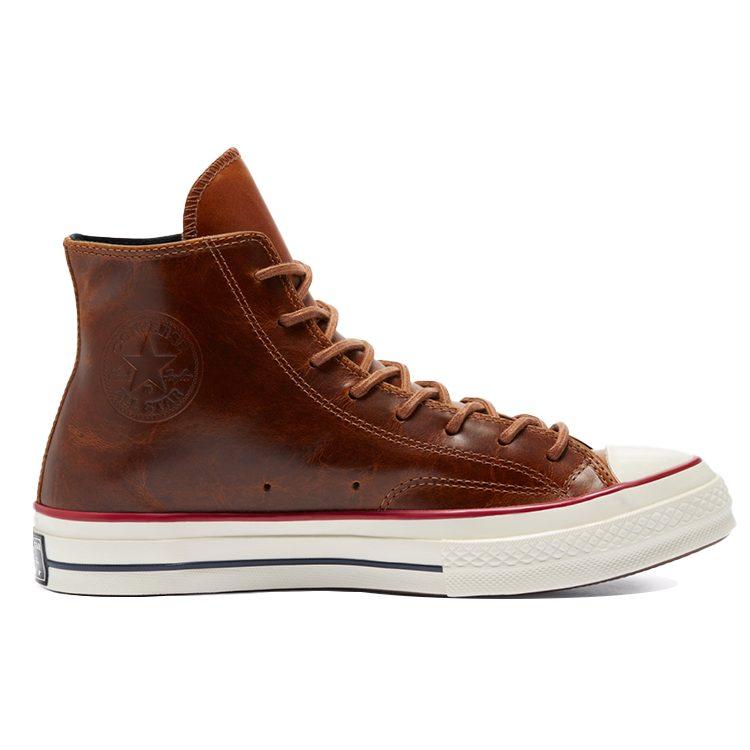 Chuck 70 Converse High 'Pelle Colorata - Marrone Chiodi' 170094C