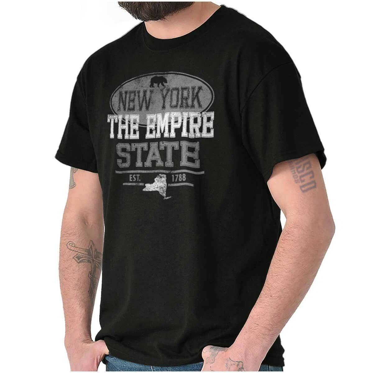 New York Empire State Souvenir Gift NY Womens or Mens Crewneck T Shirt Tee XXXXL