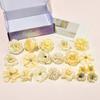 Set mit 40 künstlichen Seidenblumen für Hochzeitssträuße Rosen Pfingstrosen Dahlien Realistische Floralien Tischdekorationen