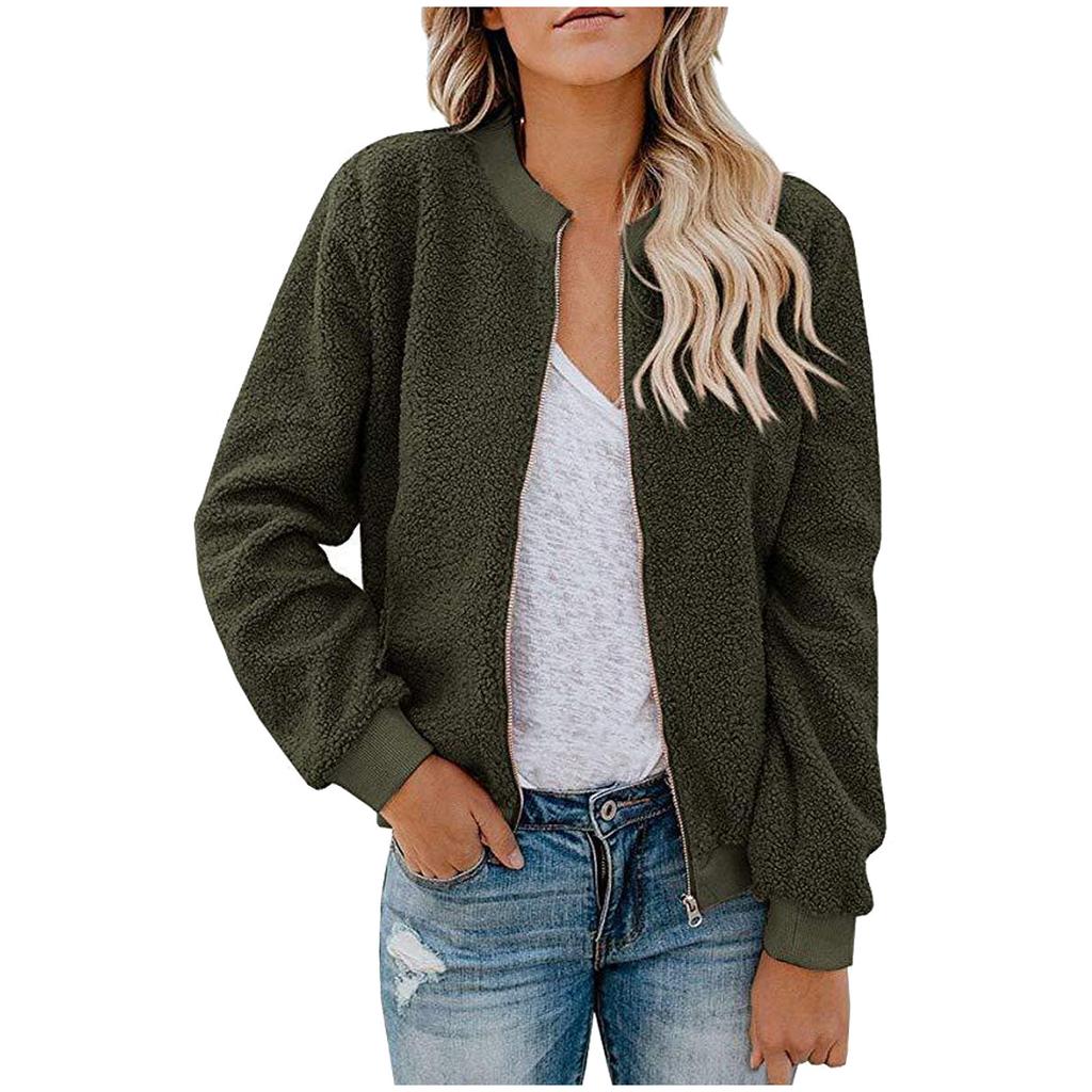 Womens Ladies Warm Faux Coat Jacket Winter Solid Long Outerwear Coat