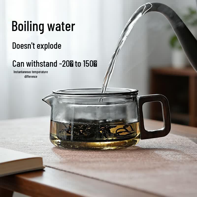 Quandu Heat-Resistant Glass Teapot with Infuser