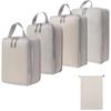 Compression Travel Storage Set: Washable Organizer for Cosmetics, Shoes, and Clothes