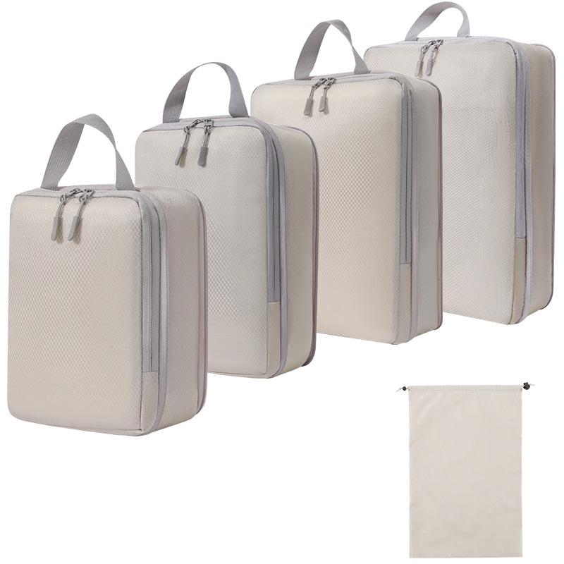 Compression Travel Storage Set: Washable Organizer for Cosmetics, Shoes, and Clothes