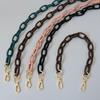 New Fashion Phone Chain Accessory Matte Candy Black Resin Phone Case Chain Frosted Strap Women Crossbody Shoulder Chains