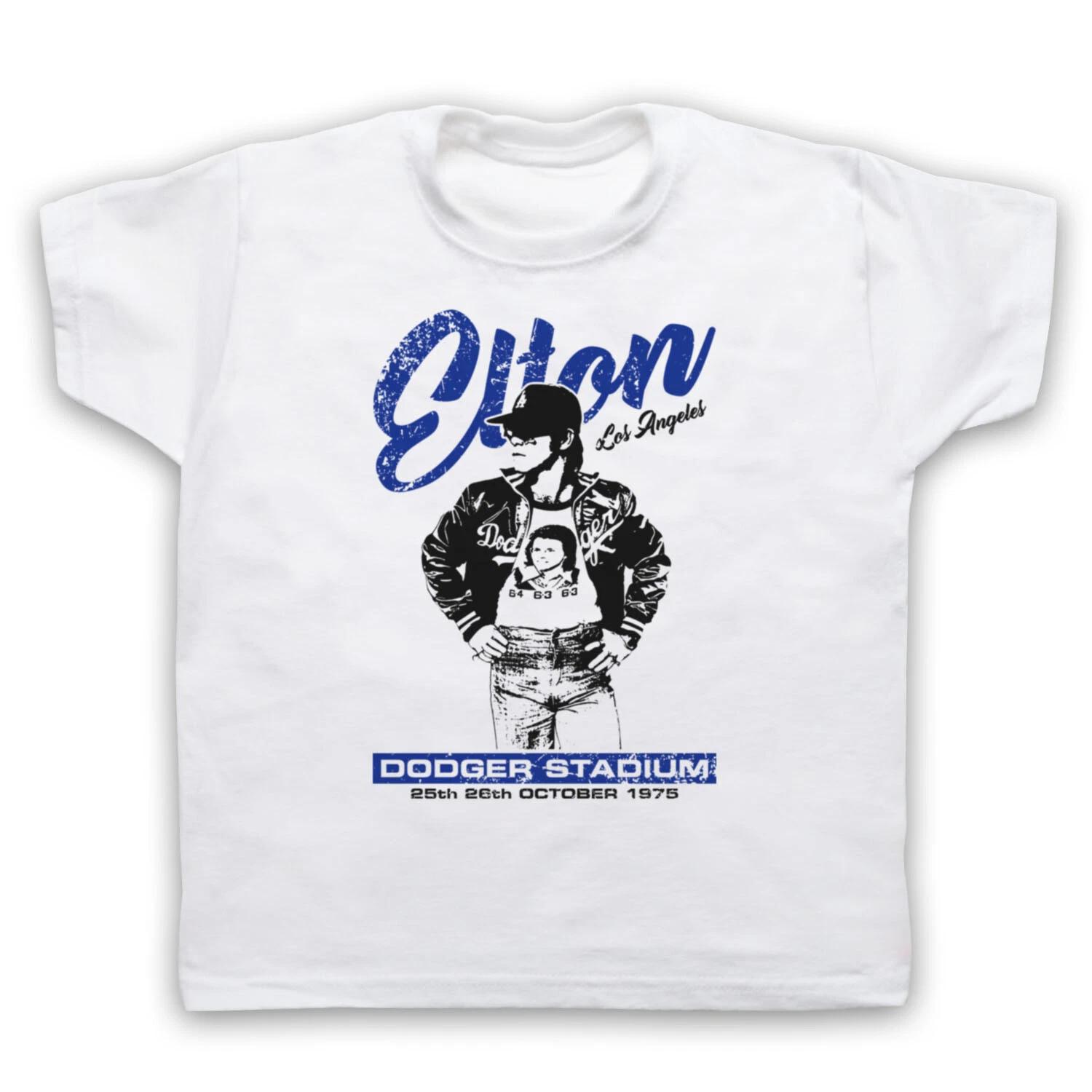 ELTON DODGER STADIUM LOS ANGELES 1975 ICON GLAM POP KIDS CHILDS T-shirt 110