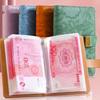 With Password Lock 100 Envelopes Money Saving Challenge Get Rich PU Money Collection Book Save Money Portable Savings Binder