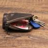 New Arrival Men Genuine Leather Key Bag Key Chain Holder Fashion Zipper Home Storage Bag Double Key Pack Car Bag for Man