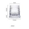 255 ML Whiskey Glass Transparent Wine Glass Household Heat-resistant Rotatable Beer Cup Party Drinkware Creative ornaments