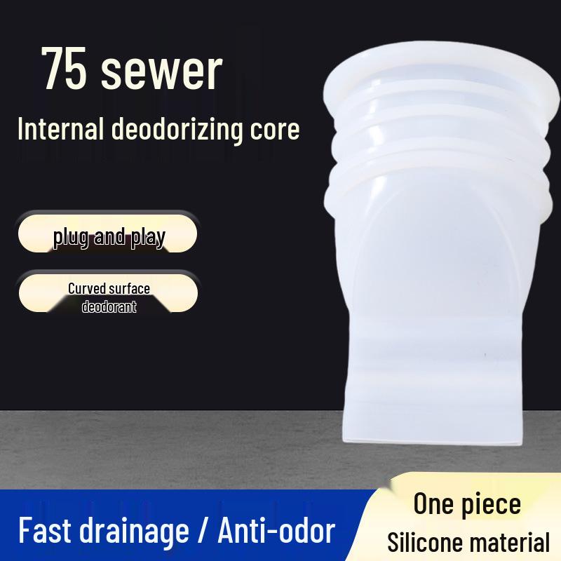 Silicone Anti-Odor Floor Drain Cover: Insect-Proof, Odor-Resistant for Kitchen, Bathroom, Balcony Pipes.
