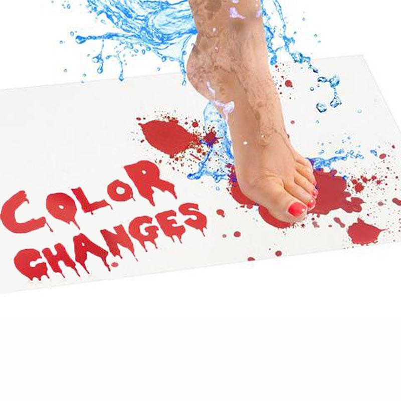 

Подарок на Хэллоуин 2019 Коврик для душа «Кровавая ванна» Ковер Подушка Ужасный коврик для пола белый