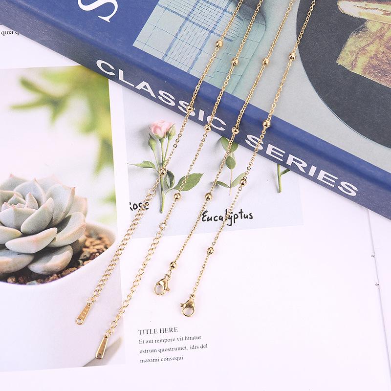 

*Stainless Steel Bead Chain - 40CM DIY Necklace/Bracelet Clavicle Chain, Semi-finished*
