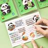 Cute Panda Mini Pocket Notebook – Softcover, Lined, Student Cartoon Design