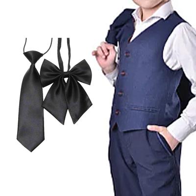Damen Schleifenknoten Krawatte Knotenfrei Krawatte für Uniform Süße Krawatte Anzüge Süß Einfach Faule Person Student Jungen Elegante Krawatte
