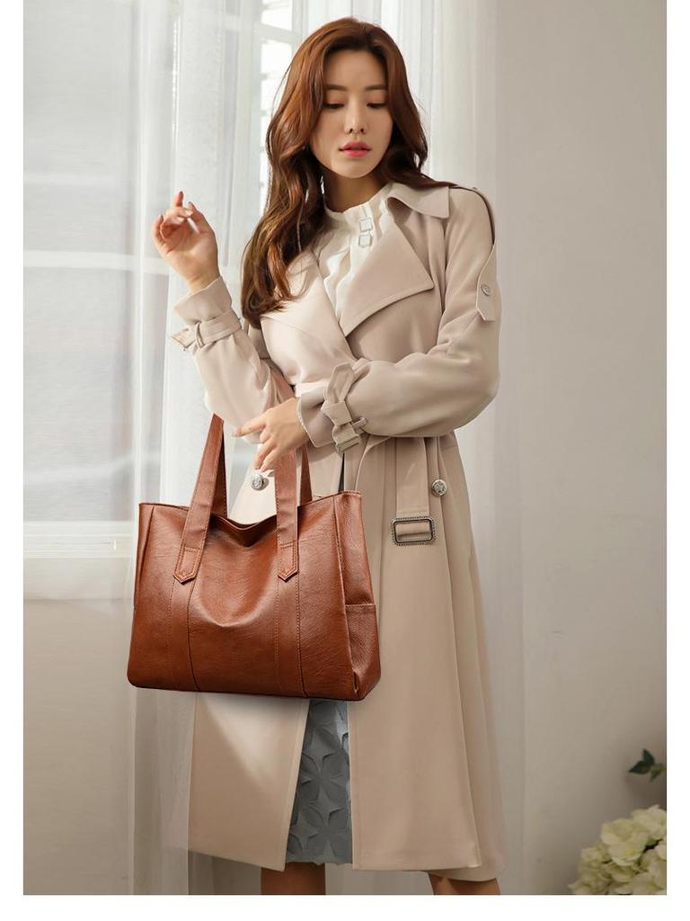 2025 Trendy Large Capacity Women's Tote: Fashionable, Versatile Handbag for Commute or Single Shoulder Wear