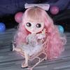 ICY DBS Blyth Doll White Skin Colorful Hair Glossy Matte Face Nude Joint Body Girl Toy Gift