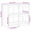 Kitchen Cabinet MEPPEL Brown Oak Effect 106 X 55 X 92 Cm