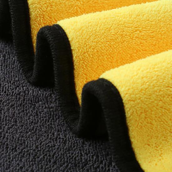 Car Washing Towel Double-Sided Coral Velvet Towel Absorbent Streak-free Car Drying Wipe for Kitchen Countertop Windows