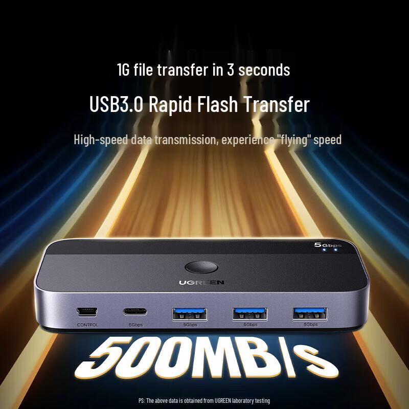 Ugreen 2-Port USB 3.0 Peripheral Sharing Switch