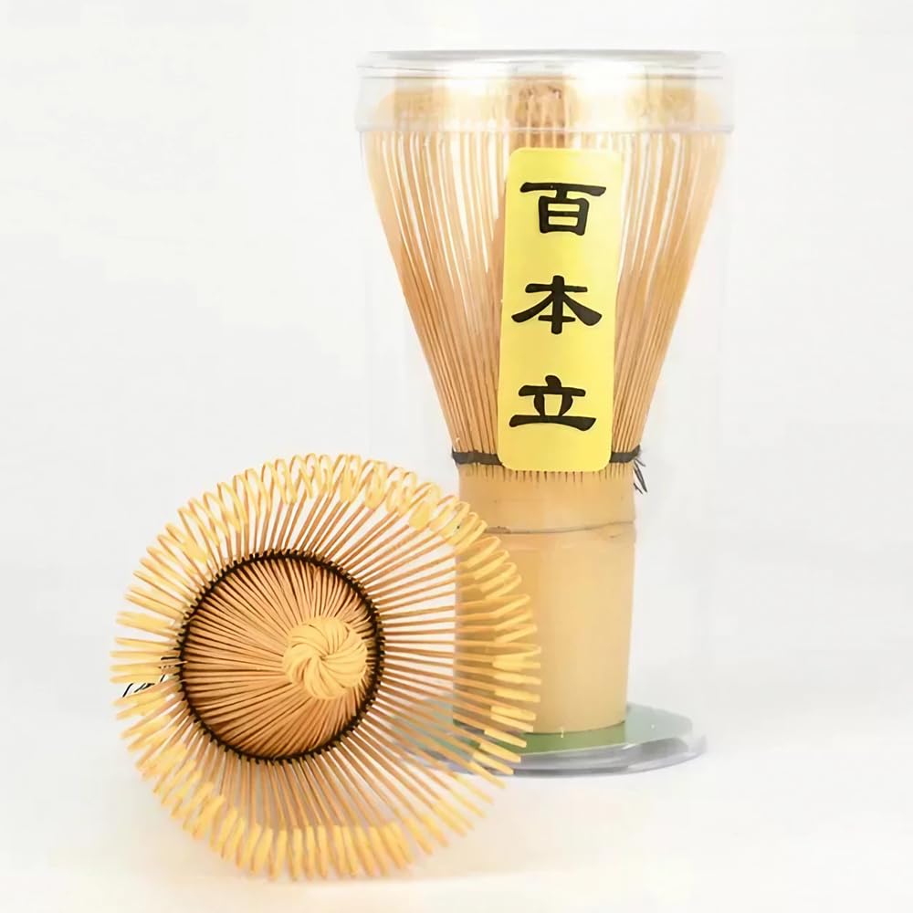 Saehyotei Bamboo Matcha Powder Matcha Tea Ceremony for Easy To Clean 100-Stem Chasen, Chasen, Whisk, Blender, Tool, Beginners,
