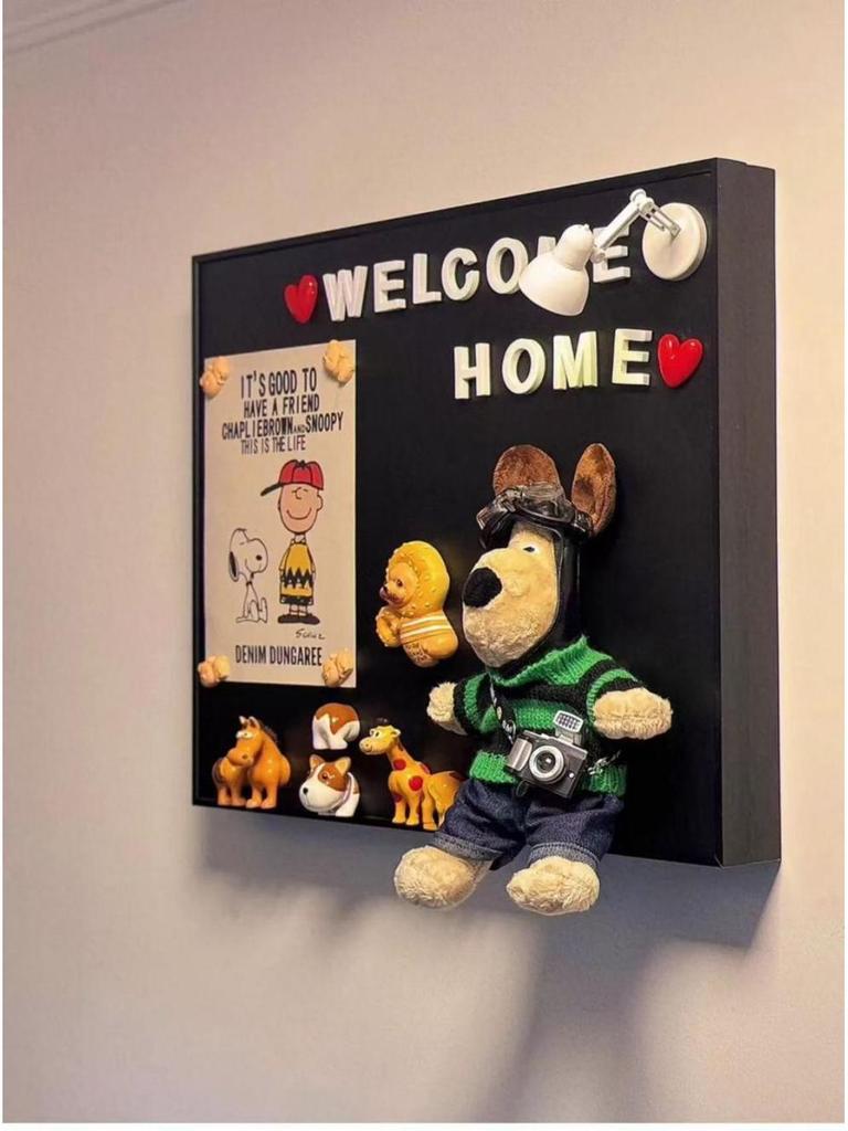 Magnetische Kreidetafel Dekorative Abdeckung für Zählerkasten und Kühlschrank