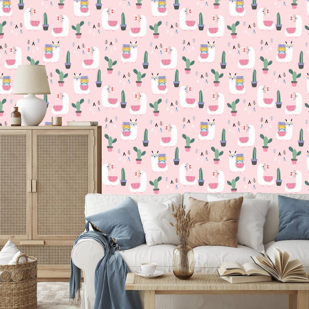 Lamy wallpaper with colorful patterns for living room and bedroom 50x1000