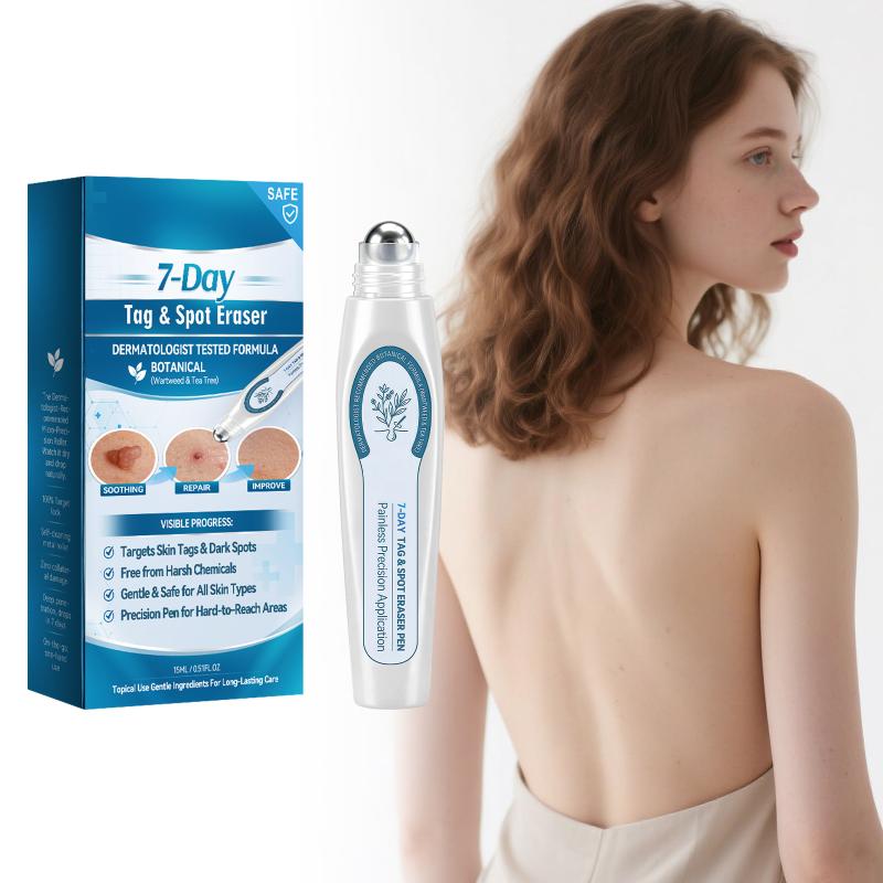 7 Day Skin Tag & Dark Spot Remover Pen Suitable for Beginners for At Home Daily Facial Skincare Use 1Pcs