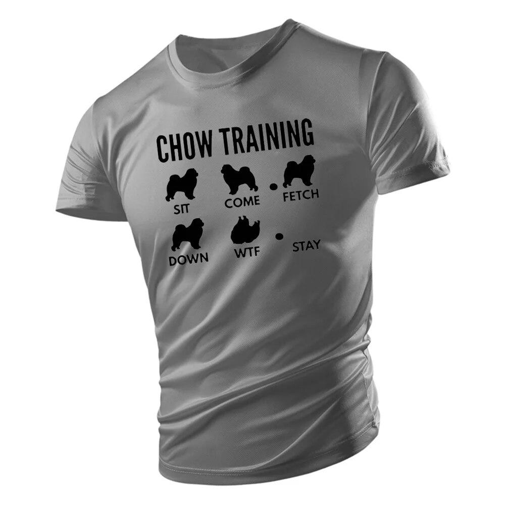 Four Seasons Fashion Casual Sports Style 2D-Cartoon-Hundedruck Herren-T-Shirt mit Rundhalsausschnitt, lockeres, bequemes, kurzärmeliges Herren-T-Shirt