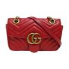 [Pre-Owned] Gucci GG Marmont Matelassé Mini Bag 'Red' - Very Good #125JZIB