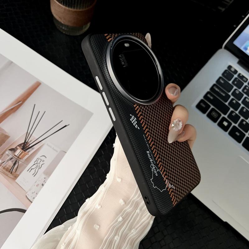 Für Xiaomi 15 14 13 Pro Ultra Hülle Magsafe Kabelloses Laden Mattes Leder Metall Linsenschutz Guter Grip Abdeckung