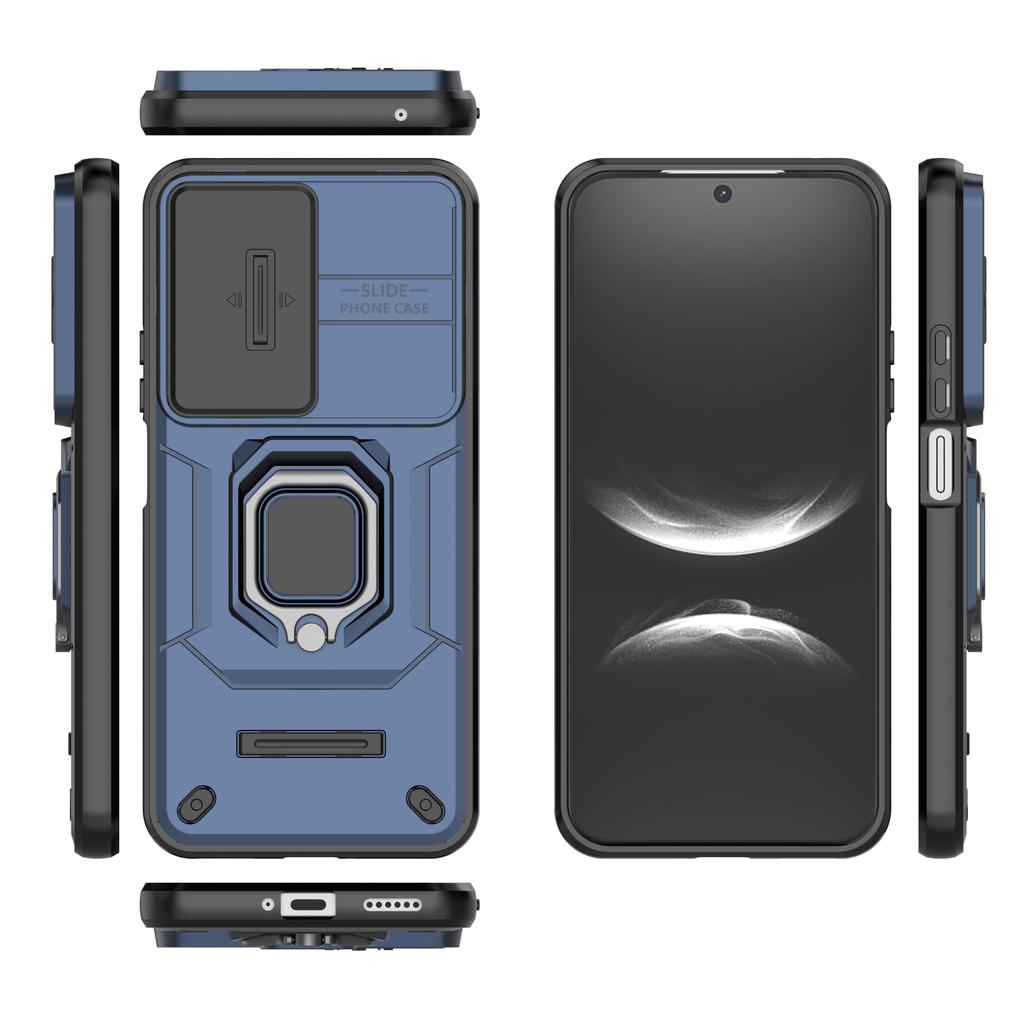 For Huawei nova 14 5G Case PC+TPU Kickstand Phone Protector with Lens Cover