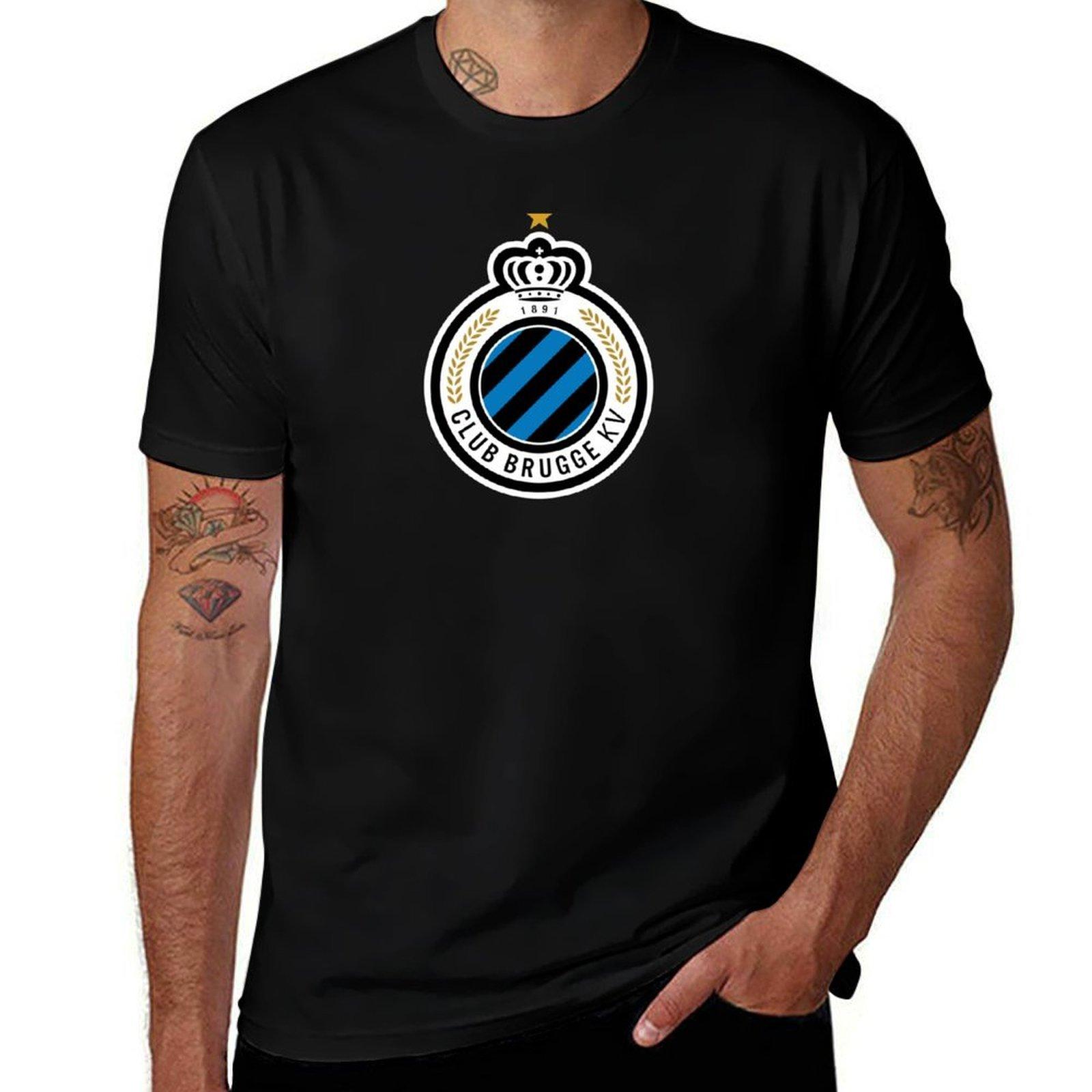 

Club Brugge KV Belgian Football Belgi Soccer T-Shirt t shirts designer t shirts with prints T-Shirt 4XL