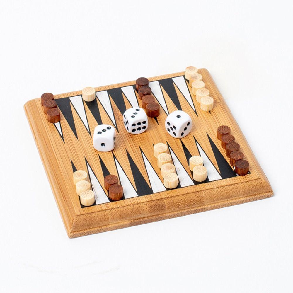 Chessboard Mini Chess Borad Game Wooden International Chess Game  Family Friends Gatherings