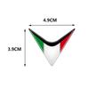 3D Refletive Italy Flag Car Emblem Badge Sticker Motorcycle Decals Fit for Aprilia RS4/RSV4/RS/APR150/SR,Tuono V4,Ducati Waterproof Epoxy Resin Decal