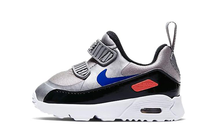 

Nike Air Max Tiny 90 Slip on Cushioning Low top Running Shoes Metallic Silver Infant And Toddler 881924-017 22