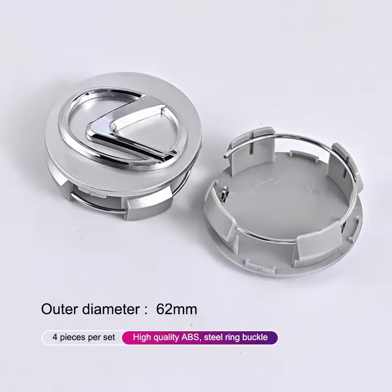 4Pcs Car Wheel Center Hub Caps Cover Accessories For Lexus F SPORT GS GX IS LS LX CT LC RC LBX NX RX 350h 450h ES UX 300e GX460