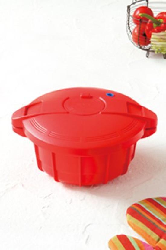 Meyer Schnellkochtopf [Mikrowellen-Schnellkochtopf 1,6L] Neu Rot MPC-1.6NR
