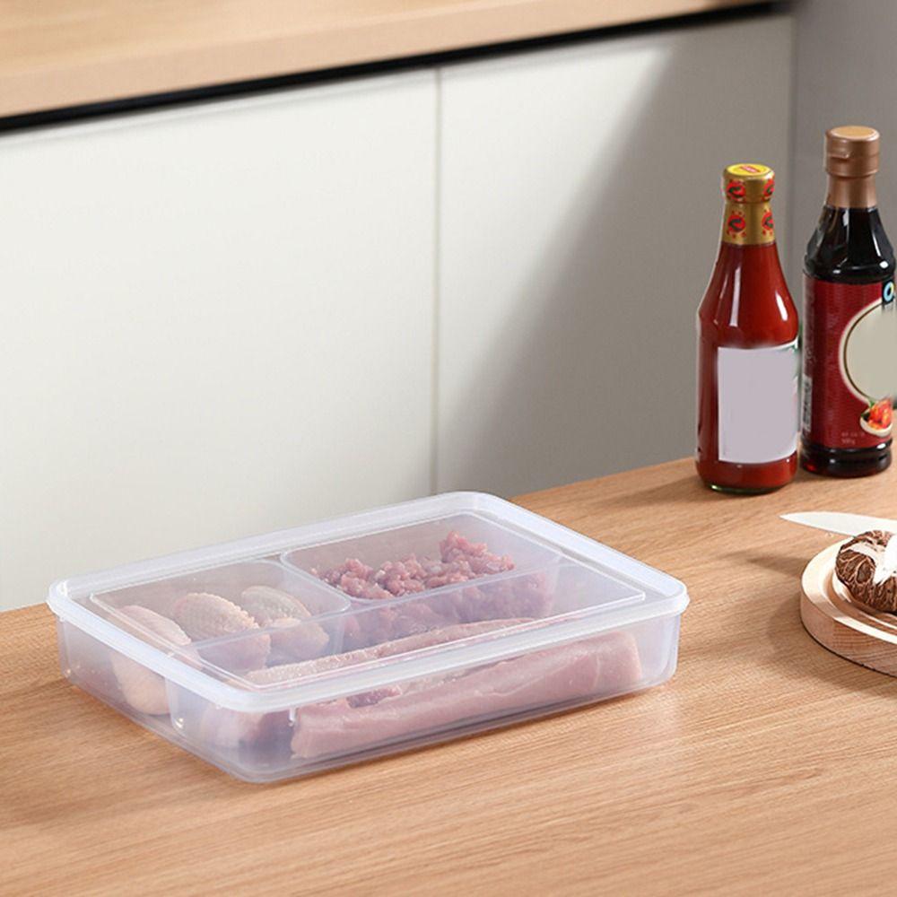 Sealed Frozen Meat Box Plastic Fridge Organizer Practical Food Preservation Box  Meat Vegetables