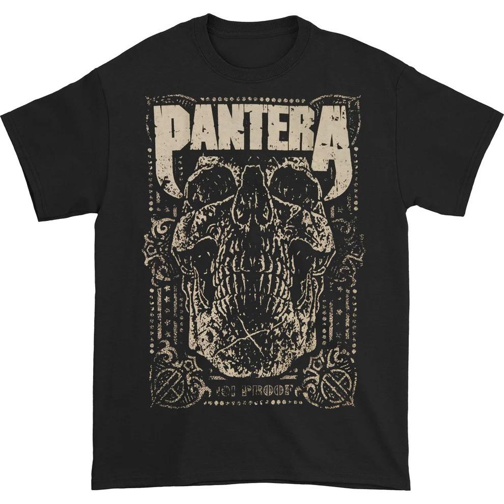 Pantera band 100%Cotton 101 Proof album Graphic Tshirt Men Women unisex oversized Tshirt Gothic skull hip hop Y2k fashion shi... S