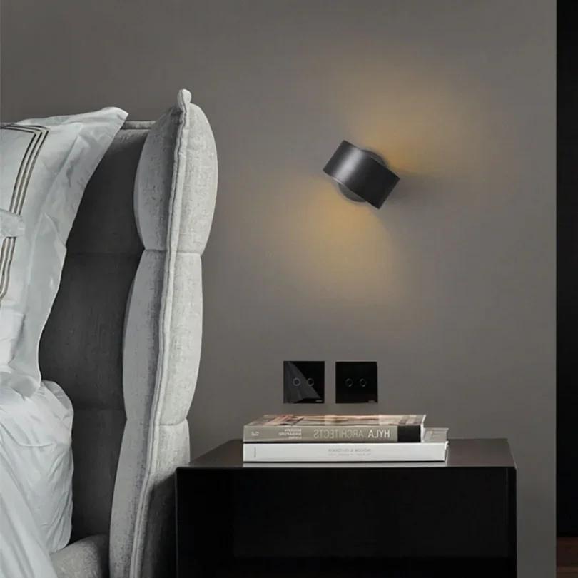 1/2pcs Modern Wall Lamp Bedroom Bedside Sconce Light Hotel Living Room Decoration Background Indoor Nordic Simple Fixtures