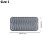 1PCKitchen Draining Mat Silicone Heat Insulation Mat Countertop Stove Mat Anti-scald Mat Tableware Dish Drying Mat