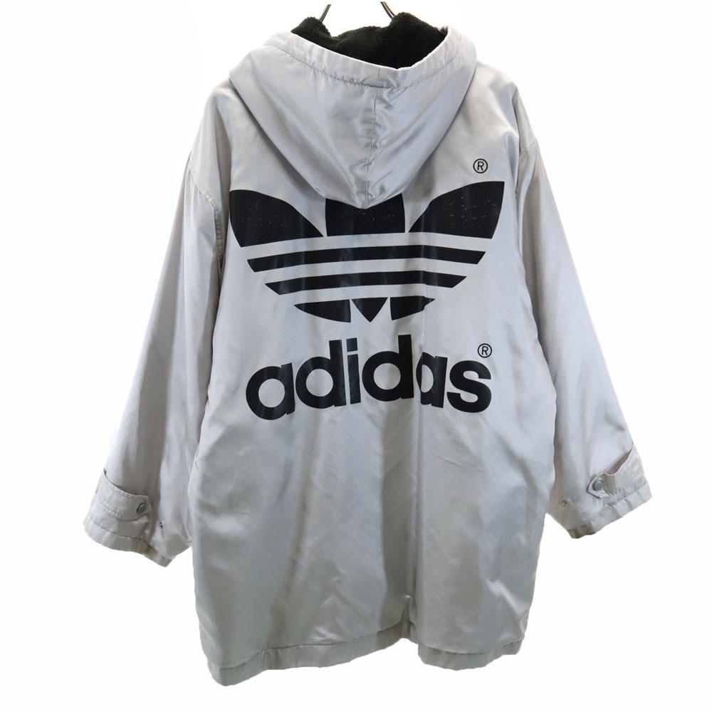 adidas 80s Vintage made by Descente Trefoil logo Long sleeve Cotton filling Bench coat Men's Used